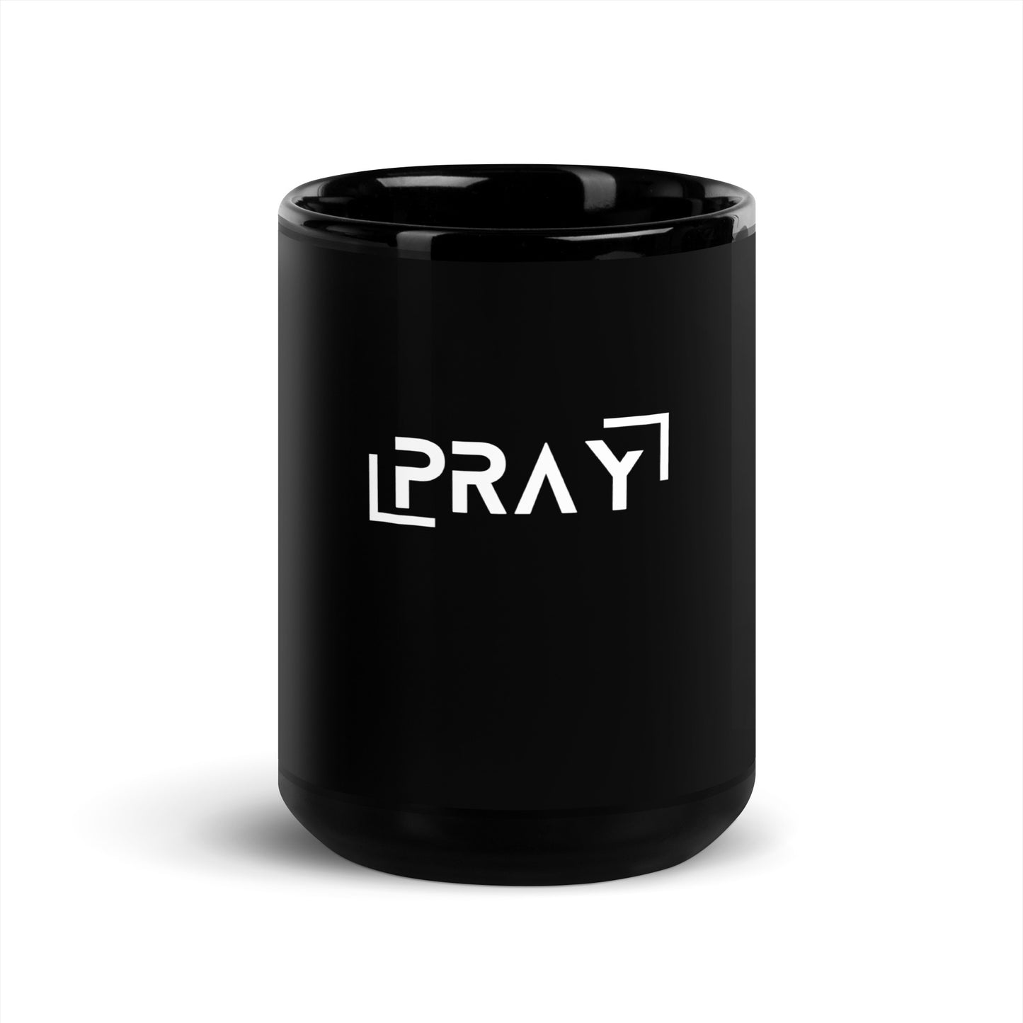 Pray Black Glossy Mug